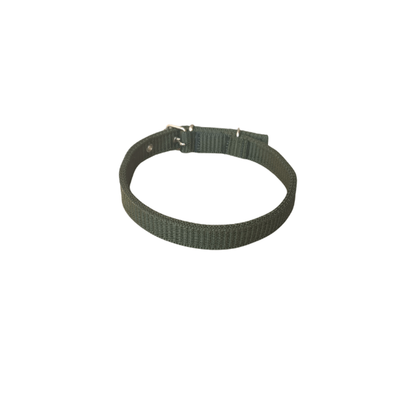 Petshop - Accesorii petshop - Zgarzi, lese si hamuri - Zgarzi - Zgarda verde inchis din material textil, 60 x 2,5 cm, pentru caini - Infinity.ro