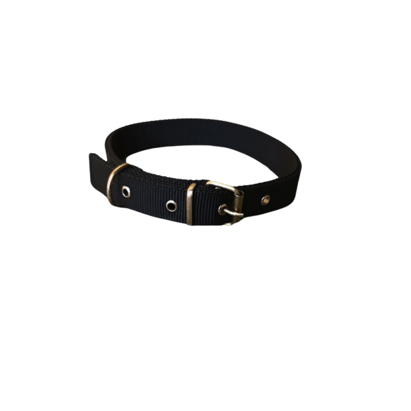 Petshop - Accesorii petshop - Zgarzi, lese si hamuri - Zgarzi - Zgarda neagra din material textil, 60 x 2,5 cm, pentru caini - Infinity.ro