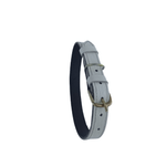 Petshop - Accesorii petshop - Zgarzi, lese si hamuri - Zgarzi - Zgarda alba din piele naturala, 60 x 2.5 cm, pentru caini - Infinity.ro