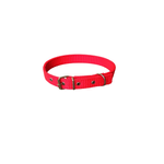 Petshop - Accesorii petshop - Zgarzi, lese si hamuri - Zgarzi - Zgarda rosie din material textil, 60 x 2,5 cm, pentru caini - Infinity.ro