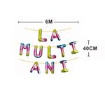 Casa si Gradina - Decoratiuni - Decoratiuni petrecere - Baloane - Baloane din folie metalizata cameleon, Mirific Party, "la multi ani", 6 m x 45 cm - Infinity.ro