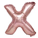 Casa si Gradina - Decoratiuni - Decoratiuni petrecere - Baloane - Balon din folie metalizata Rose Gold, Mirific Party, Litera X, 40 cm, Coral, roz - Infinity.ro