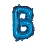 Casa si Gradina - Decoratiuni - Decoratiuni petrecere - Baloane - Balon din folie metalizata Albastru, Mirific Party, Litera B, 80 cm - Infinity.ro