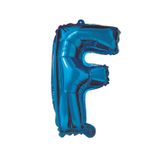 Casa si Gradina - Decoratiuni - Decoratiuni petrecere - Baloane - Balon din folie metalizata Albastru, Mirific Party, Litera F, 40 cm - Infinity.ro