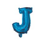 Casa si Gradina - Decoratiuni - Decoratiuni petrecere - Baloane - Balon din folie metalizata Albastru, Litera J, 40 cm - Infinity.ro
