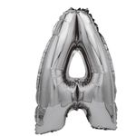 Casa si Gradina - Decoratiuni - Decoratiuni petrecere - Baloane - Balon din folie metalizata argintie, Mirific Party, Litera A, 40 cm, Silver - Infinity.ro