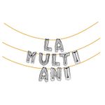 Casa si Gradina/Decoratiuni/Decoratiuni petrecere/Baloane - Baloane din folie metalizata argiuntiu, Mirific Party, "la multi ani", 6 m x 45 cm, Silver - Infinity.ro