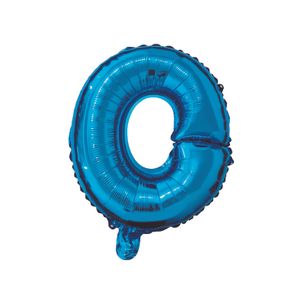 Balon din folie metalizata Albastru, Mirific Party, Litera O, 40 cm