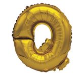 Casa si Gradina - Decoratiuni - Decoratiuni petrecere - Baloane - Balon din folie metalizata aurie, Mirific Party, Litera Q, 40 cm, Gold - Infinity.ro