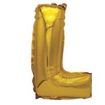 Casa si Gradina - Decoratiuni - Decoratiuni petrecere - Baloane - Balon din folie metalizata aurie, Mirific Party, Litera L, 80 cm, Gold - Infinity.ro