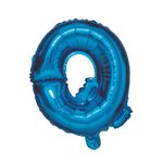 Casa si Gradina - Decoratiuni - Decoratiuni petrecere - Baloane - Balon din folie metalizata Albastru, Mirific Party, Litera Q, 80 cm - Infinity.ro