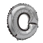 Casa si Gradina - Decoratiuni - Decoratiuni petrecere - Baloane - Balon din folie metalizata argintie, Mirific Party, Litera O, 40 cm, Silver - Infinity.ro