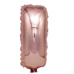 Casa si Gradina - Decoratiuni - Decoratiuni petrecere - Baloane - Balon din folie metalizata Rose Gold, Mirific Party, Litera I, 40 cm, Coral, roz - Infinity.ro