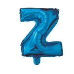 Casa si Gradina - Decoratiuni - Decoratiuni petrecere - Baloane - Balon din folie metalizata Albastru, Mirific Party, Litera Z, 40 cm - Infinity.ro