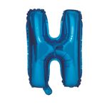 Casa si Gradina - Decoratiuni - Decoratiuni petrecere - Baloane - Balon din folie metalizata Albastru, Mirific Party, Litera H, 40 cm - Infinity.ro