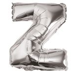 Casa si Gradina - Decoratiuni - Decoratiuni petrecere - Baloane - Balon din folie metalizata argintie, Mirific Party, Litera Z, 40 cm, Silver - Infinity.ro