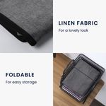 TV, Audio-Video si Foto - Accesorii TV si audio - Accesorii TV - Husa pentru televizor de 55" Kwmobile, Negru, Textil, 60189.01 - Infinity.ro