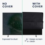 TV, Audio-Video si Foto - Accesorii TV si audio - Accesorii TV - Husa pentru televizor de 55" Kwmobile, Negru, Textil, 60189.01 - Infinity.ro