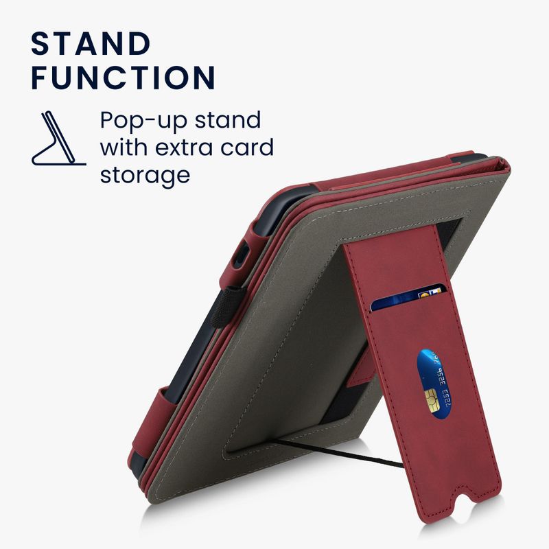 Laptop, Telefoane si Tablete - Ebook reader si accesorii - Accesorii eBook Reader - Husa pentru Kobo Libra 2, Piele ecologica, Rosu, kwmobile, 56580.19 - Infinity.ro