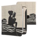 Laptop, Telefoane si Tablete - Ebook reader si accesorii - Accesorii eBook Reader - Husa cu buzunar Kwmobile pentru PocketBook Era, Negru/Bej, Piele ecologica, KWM000016ZC012C - Infinity.ro