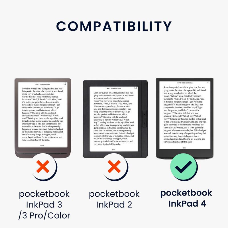 Laptop, Telefoane si Tablete - Ebook reader si accesorii - Accesorii eBook Reader - Husa Kwmobile pentru PocketBook InkPad 4, Rosu inchis, Piele ecologica, 61644.01 - Infinity.ro