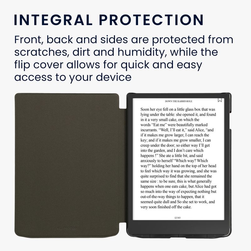 Laptop, Telefoane si Tablete - Ebook reader si accesorii - Accesorii eBook Reader - Husa Kwmobile pentru PocketBook InkPad 4, Rosu inchis, Piele ecologica, 61644.01 - Infinity.ro