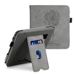 Laptop, Telefoane si Tablete - Ebook reader si accesorii - Accesorii eBook Reader - Husa pentru Tolino Vision 6, Piele ecologica, Gri, kwmobile, 56600.01 - Infinity.ro