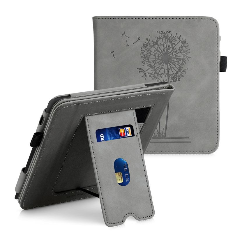 Laptop, Telefoane si Tablete - Ebook reader si accesorii - Accesorii eBook Reader - Husa pentru Tolino Vision 6, Piele ecologica, Gri, kwmobile, 56600.01 - Infinity.ro