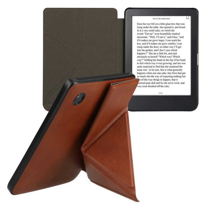 Laptop, Telefoane si Tablete - Ebook reader si accesorii - Accesorii eBook Reader - Husa Kwmobile pentru Kobo Clara 2E, Maro, Piele ecologica, KWM000017NQ013C - Infinity.ro