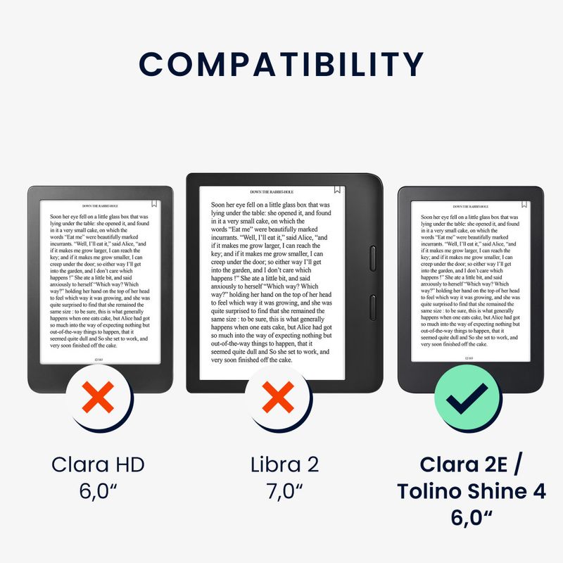 Laptop, Telefoane si Tablete - Ebook reader si accesorii - Accesorii eBook Reader - Husa Kwmobile pentru Kobo Clara 2E, Maro, Piele ecologica, KWM000017NQ013C - Infinity.ro