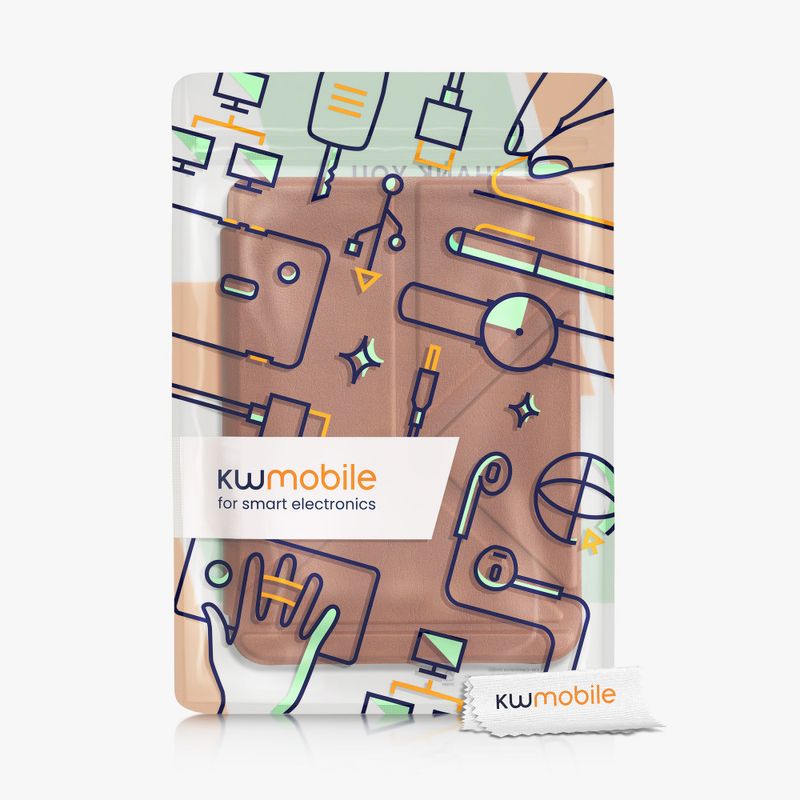 Laptop, Telefoane si Tablete - Ebook reader si accesorii - Accesorii eBook Reader - Husa Kwmobile pentru Kobo Clara 2E, Maro, Piele ecologica, KWM000017NQ013C - Infinity.ro