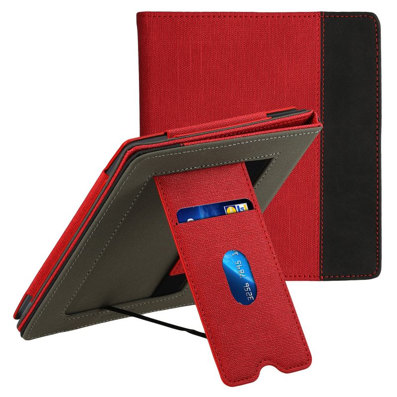 Laptop, Telefoane si Tablete - Ebook reader si accesorii - Accesorii eBook Reader - Husa Kwmobile pentru Onyx Boox Leaf 2, Rosu/Negru, Textil, KWM000018UU002C - Infinity.ro