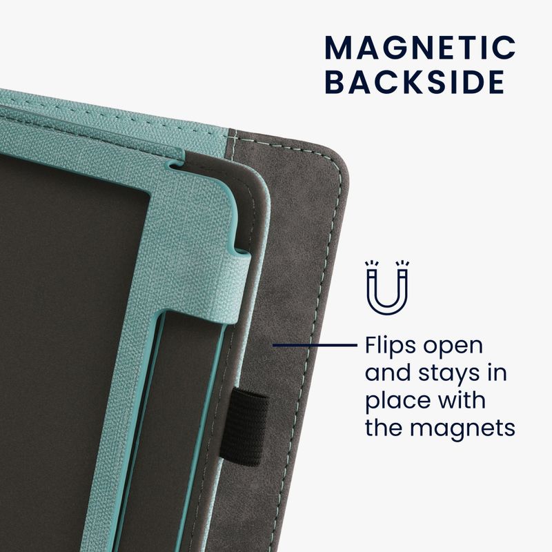 Laptop, Telefoane si Tablete - Ebook reader si accesorii - Accesorii eBook Reader - Husa Kwmobile pentru Tolino Epos 3, Verde/Gri, Textil, KWM000017KY005C - Infinity.ro