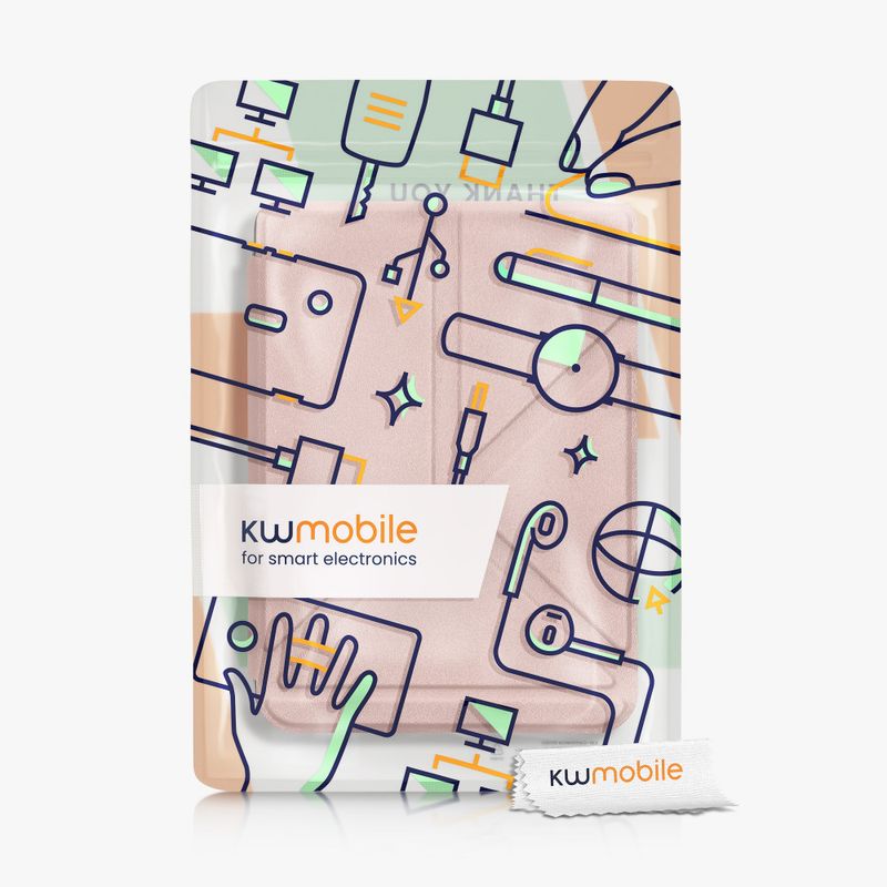Laptop, Telefoane si Tablete - Ebook reader si accesorii - Accesorii eBook Reader - Husa kwmobile pentru Kobo Clara 2E, Piele ecologica, Roz, 60051.81 - Infinity.ro