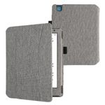 Laptop, Telefoane si Tablete - Ebook reader si accesorii - Accesorii eBook Reader - Husa cu buzunar Kwmobile pentru Kobo Aura H2O Edition 2, Gri deschis, Textil, 54137.25 - Infinity.ro