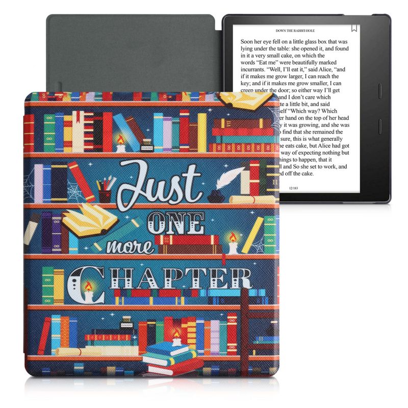 Laptop, Telefoane si Tablete - Ebook reader si accesorii - Accesorii eBook Reader - Husa pentru Amazon Kindle Oasis 10, Kwmobile, Multicolor, Piele ecologica, 49417.07 - Infinity.ro