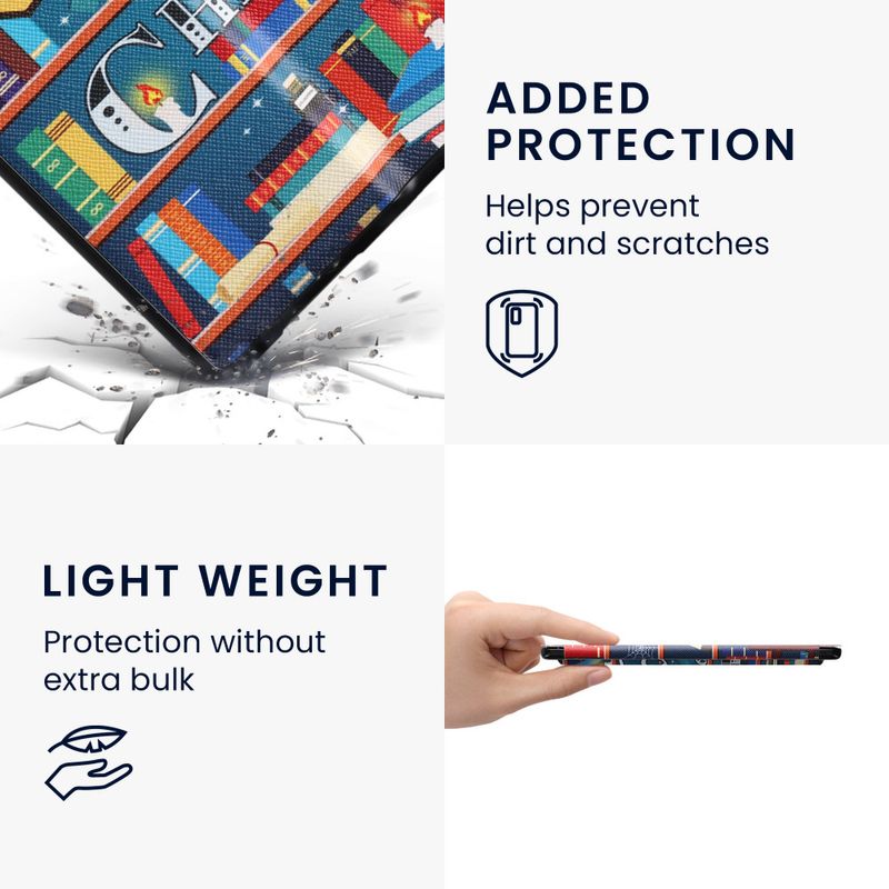 Laptop, Telefoane si Tablete - Ebook reader si accesorii - Accesorii eBook Reader - Husa pentru Amazon Kindle Oasis 10, Kwmobile, Multicolor, Piele ecologica, 49417.07 - Infinity.ro