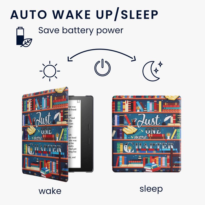 Laptop, Telefoane si Tablete - Ebook reader si accesorii - Accesorii eBook Reader - Husa pentru Amazon Kindle Oasis 10, Kwmobile, Multicolor, Piele ecologica, 49417.07 - Infinity.ro