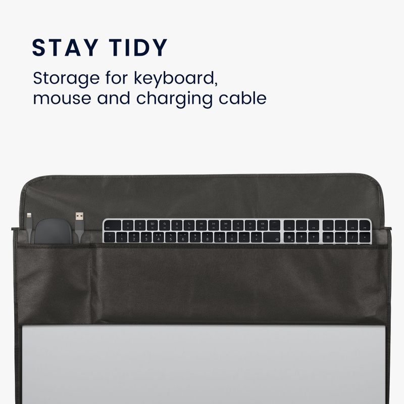 PC, gaming si accesorii - Desktop PC & monitoare - Accesorii monitoare - Husa Kwmobile 3in1 pentru monitor de 34-34 inch, Gri inchis, Plastic, KWM0000251Y001C - Infinity.ro