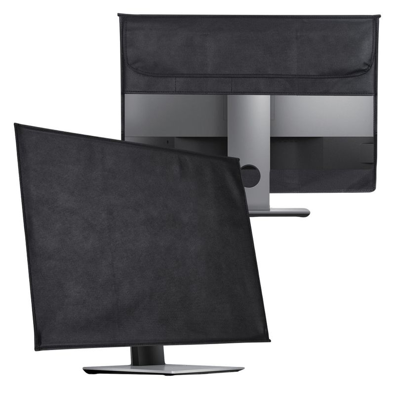 PC, gaming si accesorii - Desktop PC & monitoare - Accesorii monitoare - Husa pentru monitor de 27-28 inch, Kwmobile, Negru, Textil, 54393.01 - Infinity.ro
