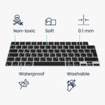 PC, gaming si accesorii - Periferice PC - Periferice Diverse - Folie tastatura Kwmobile pentru Apple MacBook Pro M2 14" (2023)/MacBook Pro M3 14" (2023), Negru, KWM000025BP001C - Infinity.ro