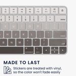 PC, gaming si accesorii - Periferice PC - Periferice Diverse - Autocolant tastatura Kwmobile pentru Apple Magic Keyboard, Multicolor, Plastic, KWM000025CS002C - Infinity.ro