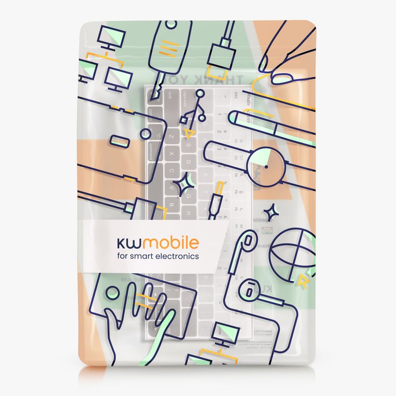 PC, gaming si accesorii - Periferice PC - Periferice Diverse - Autocolant tastatura Kwmobile pentru Apple Magic Keyboard, Multicolor, Plastic, KWM000025CS002C - Infinity.ro