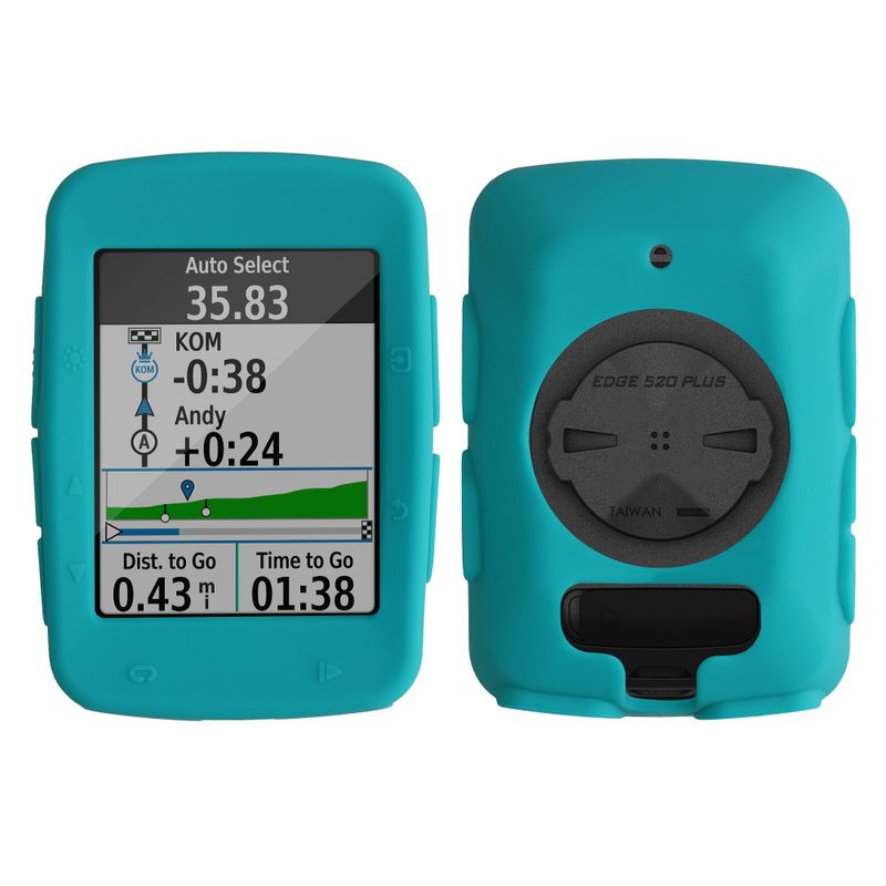 Sport si Outdoor - Ciclism - Accesorii pentru biciclete - Suporturi accesorii biciclete - Husa de protectie Kwmobile pentru Garmin Edge 520, Albastru, Silicon, 42268.80 - Infinity.ro