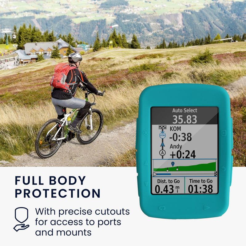 Sport si Outdoor - Ciclism - Accesorii pentru biciclete - Suporturi accesorii biciclete - Husa de protectie Kwmobile pentru Garmin Edge 520, Albastru, Silicon, 42268.80 - Infinity.ro