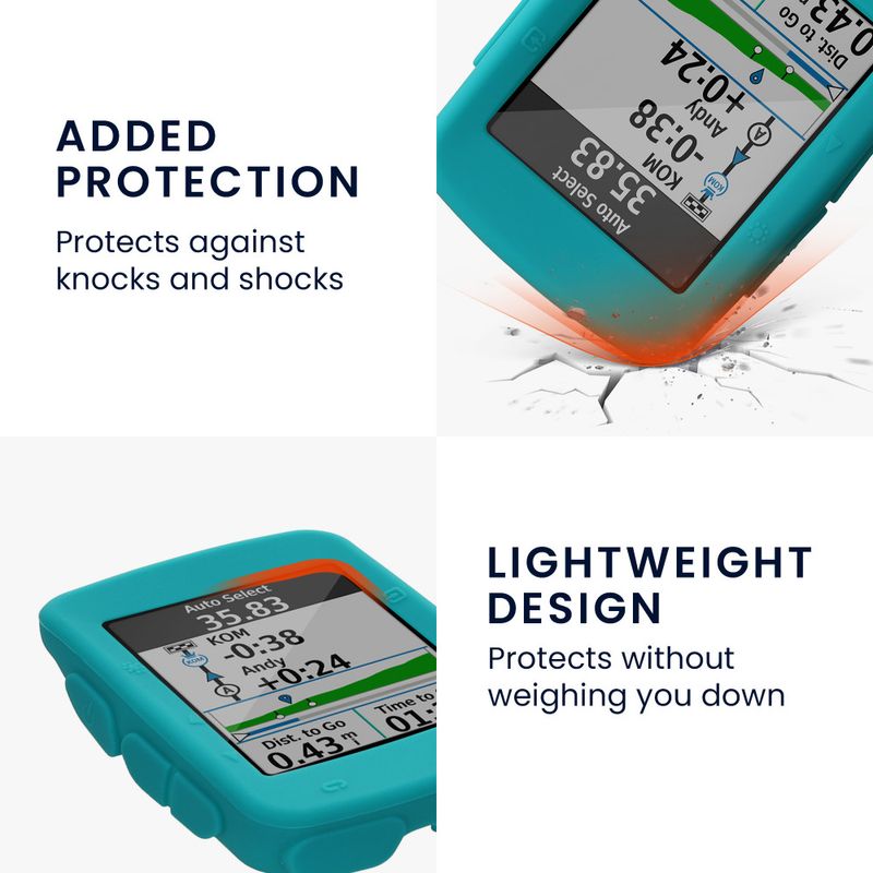 Sport si Outdoor - Ciclism - Accesorii pentru biciclete - Suporturi accesorii biciclete - Husa de protectie Kwmobile pentru Garmin Edge 520, Albastru, Silicon, 42268.80 - Infinity.ro