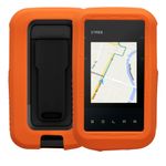 Sport si Outdoor - Ciclism - Accesorii pentru biciclete - Suporturi accesorii biciclete - Husa de protectie Kwmobile pentru Garmin eTrex Solar, Portocaliu, Silicon, KWM000025GZ002C - Infinity.ro