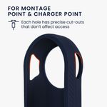 Sport si Outdoor - Ciclism - Accesorii pentru biciclete - Suporturi accesorii biciclete - Husa de protectie Kwmobile pentru Garmin Varia RTL515, Albastru inchis, Silicon, KWM000024US002C - Infinity.ro