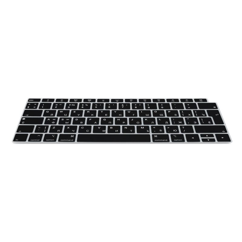 Laptop, Telefoane si Tablete/Laptopuri si accesorii/Piese laptop/Folii protectie si autocolante laptop - Husa pentru tastatura Apple MacBook Air 13.3" (2018-2020), Kwmobile, Negru, Silicon, 53983.01 - Infinity.ro