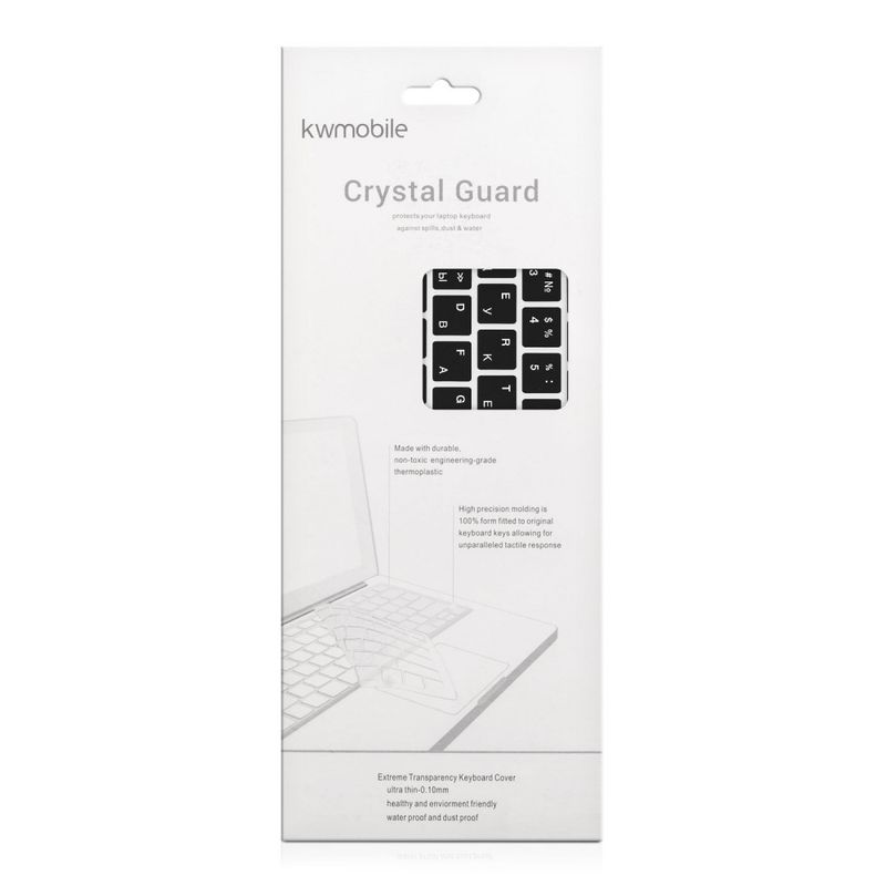 Laptop, Telefoane si Tablete/Laptopuri si accesorii/Piese laptop/Folii protectie si autocolante laptop - Husa pentru tastatura Apple MacBook Air 13.3" (2018-2020), Kwmobile, Negru, Silicon, 53983.01 - Infinity.ro